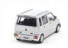 1:64 Blue / Silver / White Diecast 2004 Suzuki Wagon R Model
