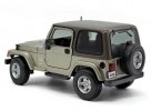 Deep Blue /Gray 1:18 Bburago Diecast Jeep Wrangler Sahara Model