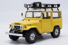 1:18 Yellow Triple9 Diecast 1977 Toyota Land Cruiser FJ40 Model