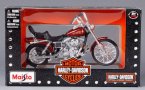 Wine Red 1:18 MaiSto Harley Davidson FXDWG DYNA WIDE GLIDE