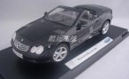 Black 1:18 Welly Diecast MERCEDES-BENZ SL500 Roadster