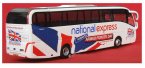 1:76 Scale White-Blue CORGI Brand Single-Deck Tour Bus Model