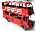 Tinplate Large Scale Red NO. 159 London Double-decker Bus Model