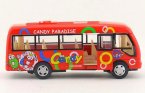 Kids Red Candy Bus Diecast Coach Bus Toy