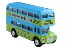 Kids Scale Red /Blue /Green Diecast BeiJing Double Decker Bus