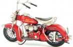 Red 1:6 Scale Vintage Tinplate 1969 Indian Motorcycle Model