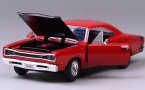 Red / Yellow 1:24 Diecast 1969 Dodge Coronet Super Bee Model