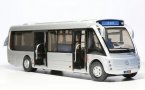 1:36 Scale Silver Chinese FAW Coach Bus Model