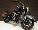 Handmade Deep Blue Large Scale Tinplate 1947 Indian Motorcycle