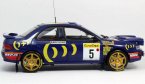 1:18 Scale Blue Sunstar1995 WRC Diecast Subaru IMPREZA Model