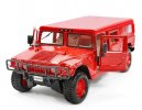 Black / Red 1:18 Scale Maisto Diecast Hummer H1 Model