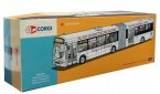 1:76 Scale White Corgi 50th Anniversary Articulated Bus Model