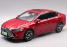 1:18 Scale Red Diecast 2021 BYD Qin Plus DM-i Model