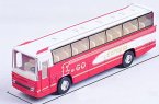 Red Alloy Made Kids Tour Bus Toy