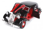 Black-Red 1:24 Bburago Diecast 1938 Citroen 15 CV Car Model