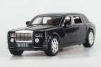 Wine Red / Black / Golden 1:24 Diecast Rolls-Royce Phantom Toy