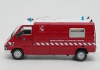 Red 1:43 Scale IXO Fire Dept Diecast Renault Master Van Model