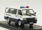 1:43 Scale White Police Diecast Jinbei Hiace Van Model