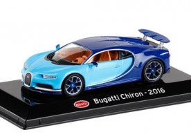 1:43 Scale Blue LEO Diecast 2016 Bugatti Chiron Model