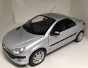 Silver 1:18 Scale Diecast Peugeot 206CC Model