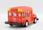 Mini Scale Yellow / Red Kids School Bus Toy