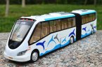 Green / Sky Blue / Deep Blue Kids Die-Cast City Articulated Bus