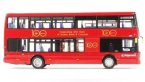 Red 1:76 Scale CMNL Scania Souvenir Edition Double-Deck Bus