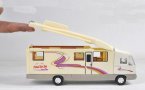 Kids Yellow / White Simulation Motor Home Bus Toy