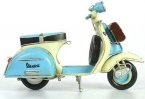 Blue-White Vintage 1:8 Scale Tinplate 1965 Vespa Scooter Model