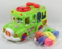 NO.829 Orange / Red / Green Kids Educational Cartoon School Bus