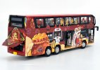 Red 1:43 Scale Diecast Foton AUV Double Decker Bus Model