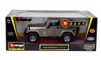 Deep Blue /Gray 1:18 Bburago Diecast Jeep Wrangler Sahara Model