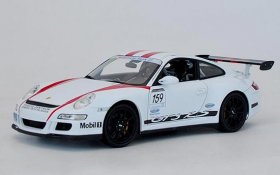 White 1:18 Scale Welly Diecast Porsche 911 GT3 RS Model