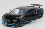 Black 1:18 Scale Bburago Diecast Bugatti Chiron Model