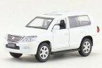 Kids 1:43 Scale Black / White Diecast Lexus LX570 Toy