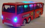 Large Scale Kids Red / White Electric Tour Bus Toy