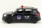1:32 Scale Police Black Kids Diecast Mini Cooper Car Toy