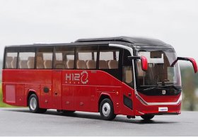 Red 1:36 Scale Diecast Zhongtong H12 Coach Bus Model