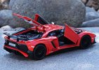 Red 1:24 Bburago Diecast Lamborghini Aventador LP750-4 SV Model