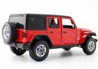 1:32 Scale Blue / Red / Black Diecast Jeep Wrangler Sahara Toy