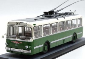 Blue / Green 1:43 Scale Diecast ZiU-5 Trolley Bus Model