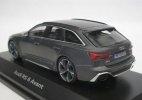 Gray 1:43 Scale Minichamps Diecast 2019 Audi RS 6 Avant Model