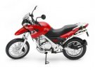 Silver / Black / Red 1:12 Diecast BMW F650GS Motorcycle Model