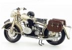 White Tinplate 1:6 Vintage 1923 BMW R32 Motorcycle Model