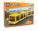 371 Pieces Yellow /Blue Kids Building Blocks Articulated Bus Toy