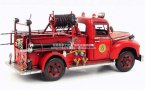 Red Large Scale Tinplate Vintage 1946 Ford Fire Fighting Truck