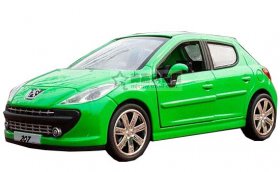 1:32 White / Red / Green / Orange Kids Diecast PEUGEOT 207 Toy