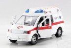 White Kids 1:32 Scale Ambulance Theme Bus Toy