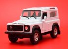 Red / White 1:36 Scale Welly Diecast Land Rover Defender Toy