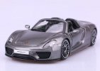 Gray 1:24 Scale Bburago Diecast Porsche 918 Spyder Model